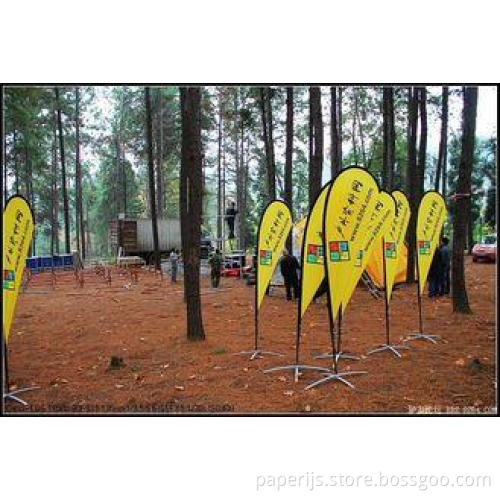 Promotion customized flex silk / cloth / plastic Advertisin